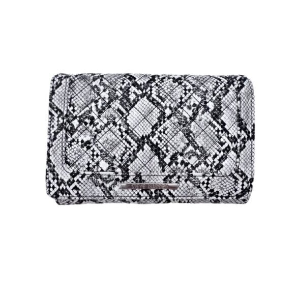 Steve‎ Madden Snake Print Crossbody Organizer Bag Faux Leather Designer Travel - Picture 6 of 16